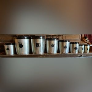 Vintage West Bend kitchen canisters